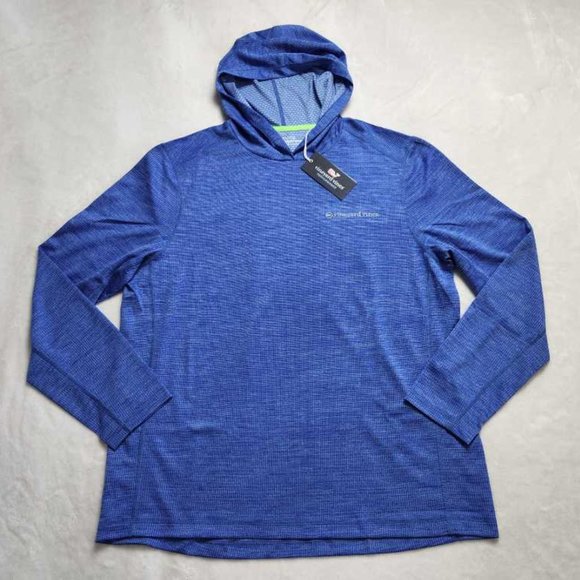 New men's S Vineyard Vines Sankaty performance hoodie outdoor shirt - Picture 1 of 7